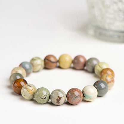 Mythstone Natural Colorful Alashan Agate Confidence Bracelet