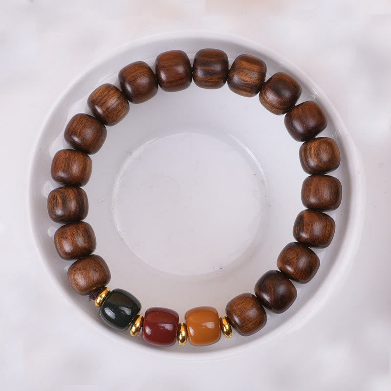 Mythstone Ebony Wood Rosewood Peace Balance Bracelet