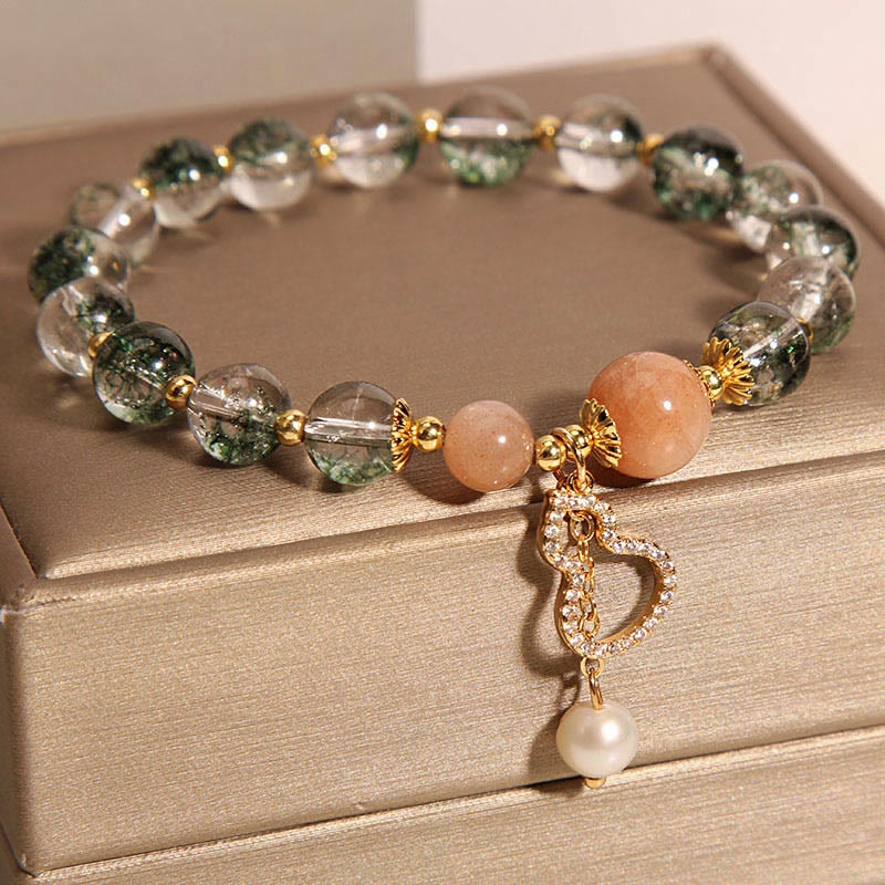 Pulsera de confianza con dije de calabaza fantasma verde Mythstone