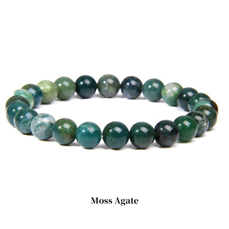 Mythstone Natural Stone Quartz Healing Beads Bracelet