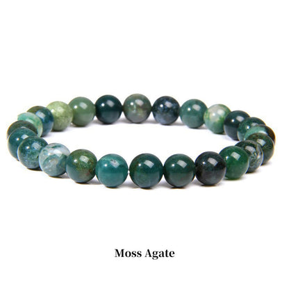 Mythstone Natural Stone Quartz Healing Beads Bracelet