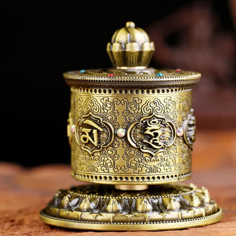 Mythstone Tibetan Blessing Prayer Wheel Car Decoration