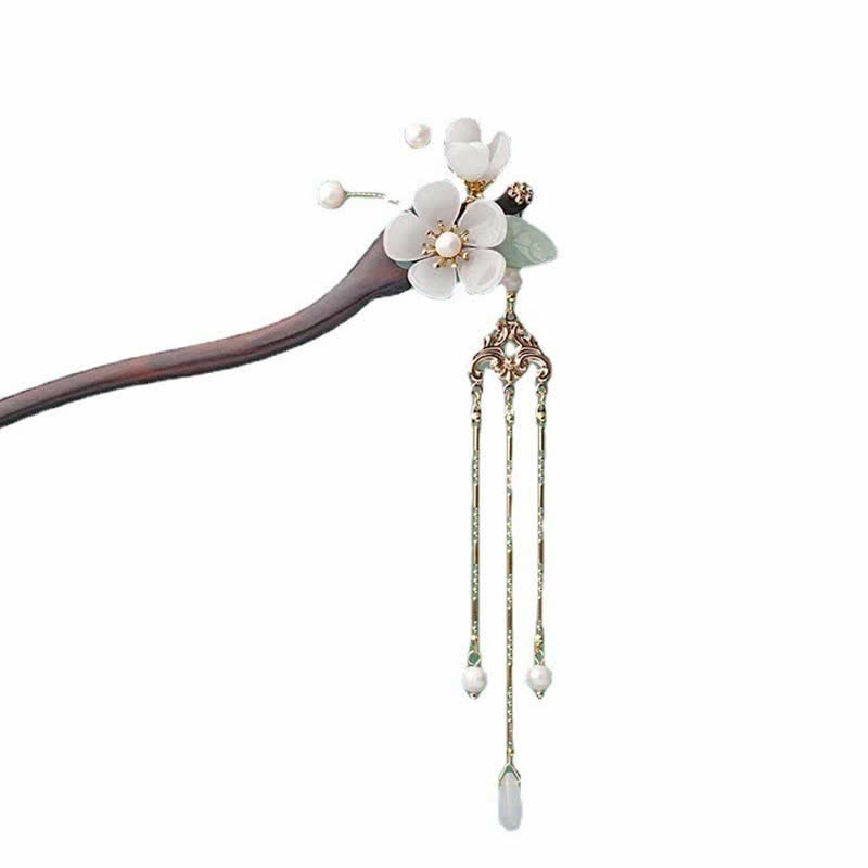 Mythstone Ebony Flower Protection Blessing Hairpin Decorations