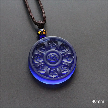 Mythstone Liuli Manjusri Lotus Enlightenment Necklace