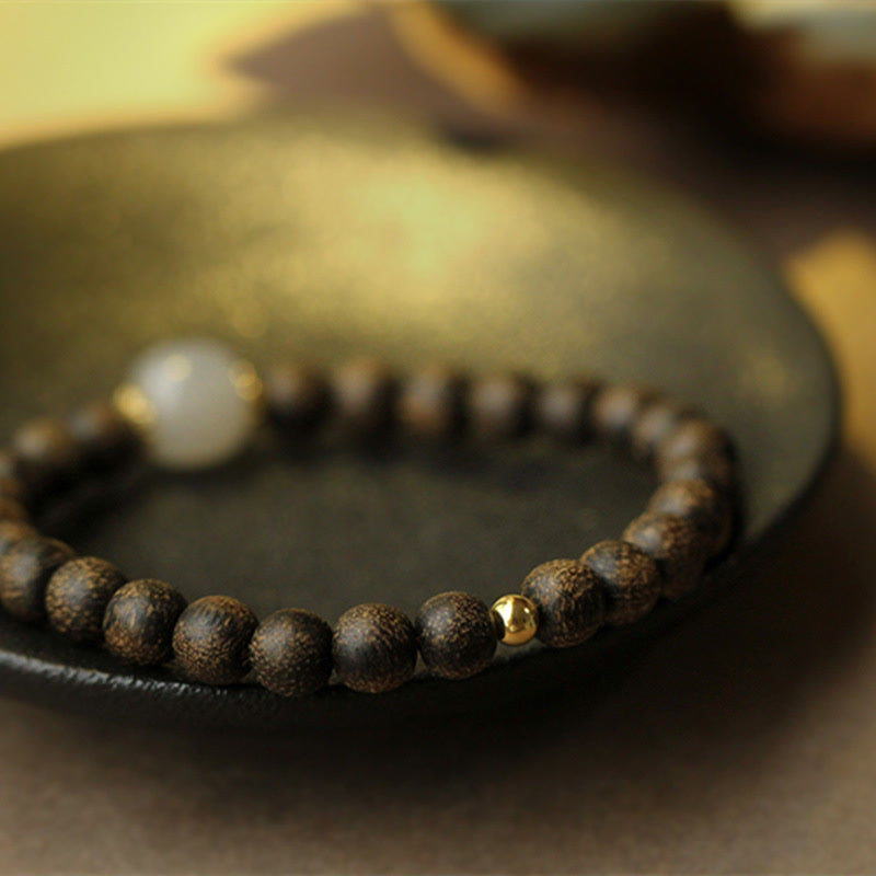 Mythstone Agarwood Jade Strength Calm Bracelet