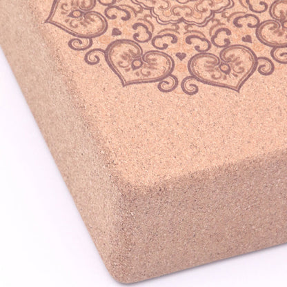 Mythstone Tibetan Mandala Mindful Yoga Cork Block