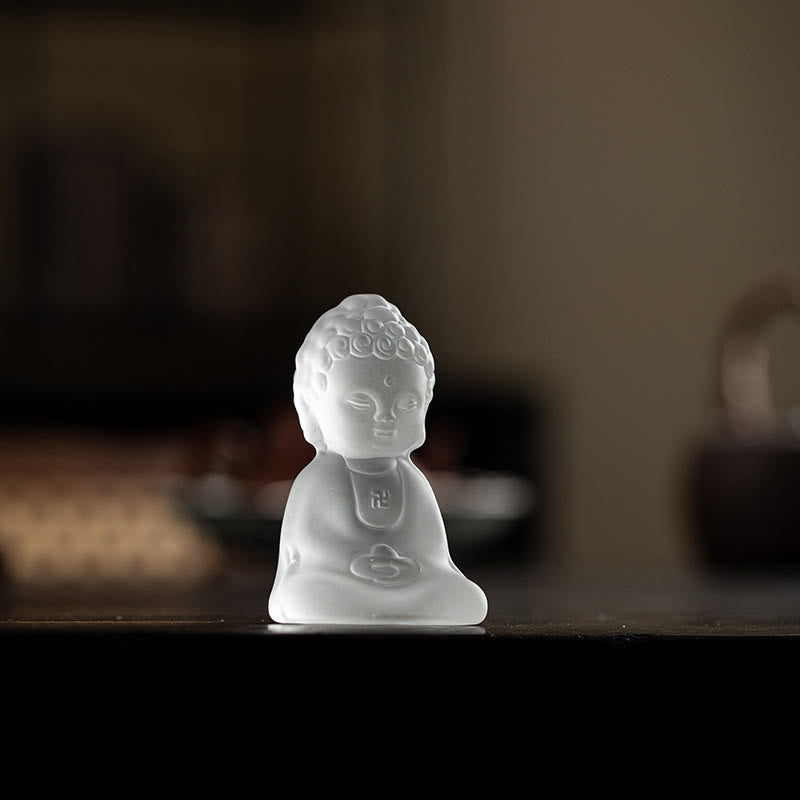 Mythstone Mini Tathagata Buddha Liuli Serenity Desk Decoration