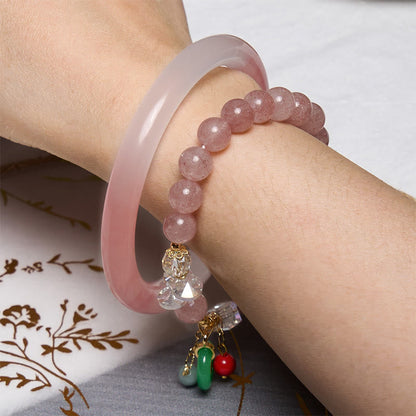 Mythstone Attracting Love and Protection Pink Bracelet Bangle Bundle