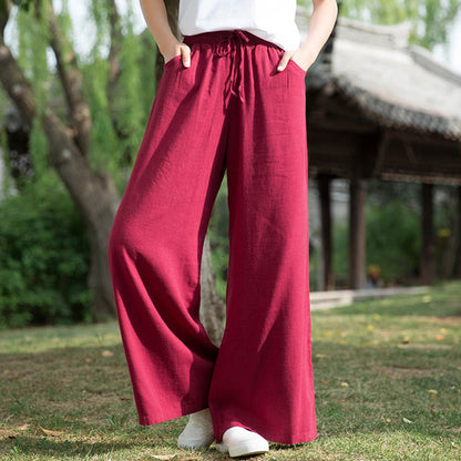 Mythstone Plain Wide Leg Pants Dance Women's Yoga Pants With Pockets