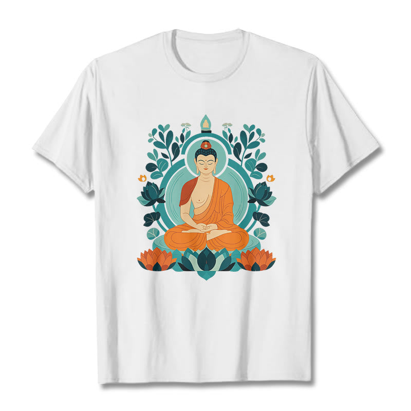 Mythstone Lotus Buddha Meditation Tee T-shirt