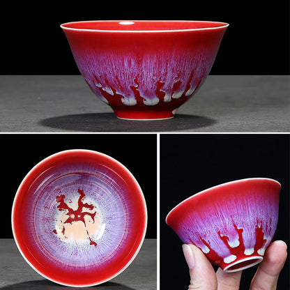 Mythstone Chinese Jianzhan Glaze Kiln Change Ceramic Teacup Tenmoku Kung Fu Tea Cup