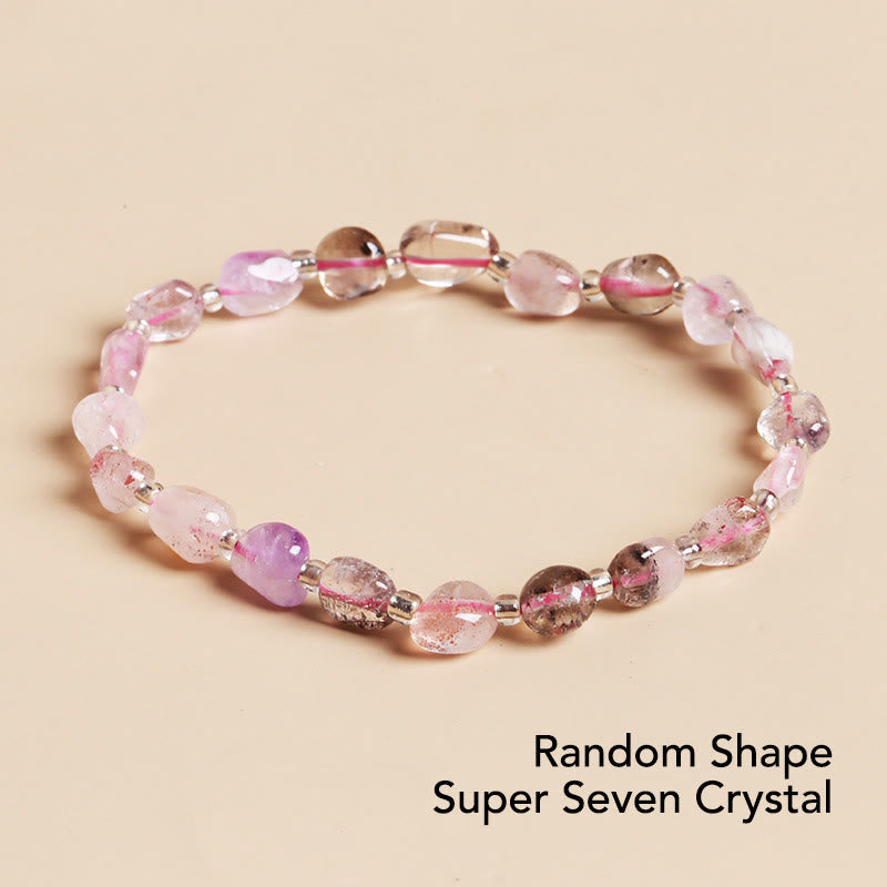 Mythstone Natural Irregular Shape Stone Crystal Meditation Balance Bracelet