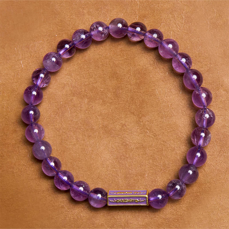 Mythstone Natural Amethyst Inner Peace And Healing Bracelet