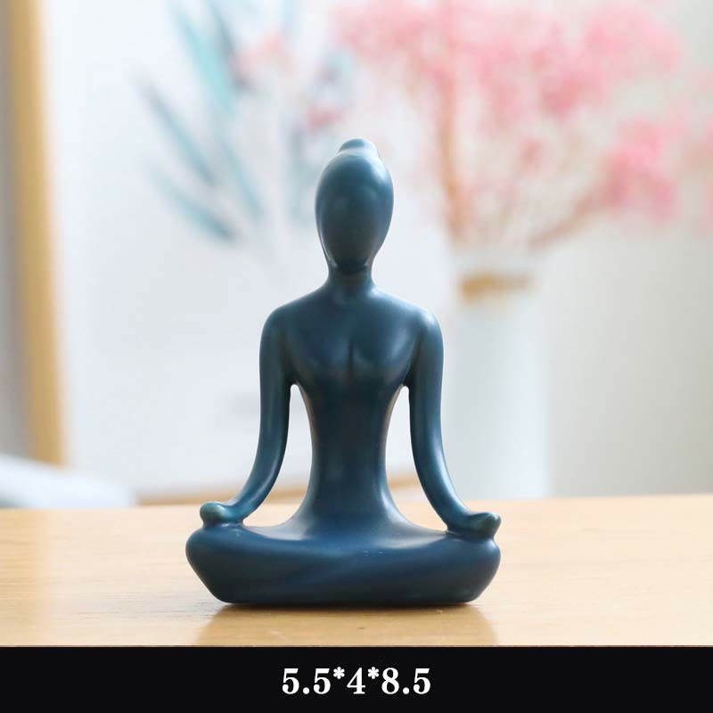 Mythstone AMythstonetract Yoga Meditation Exercise Ceramics Spiritual Figurine Sculpture Decoration