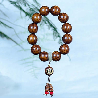 Mythstone Rosewood Warmth Calm Gourd Charm Bracelet