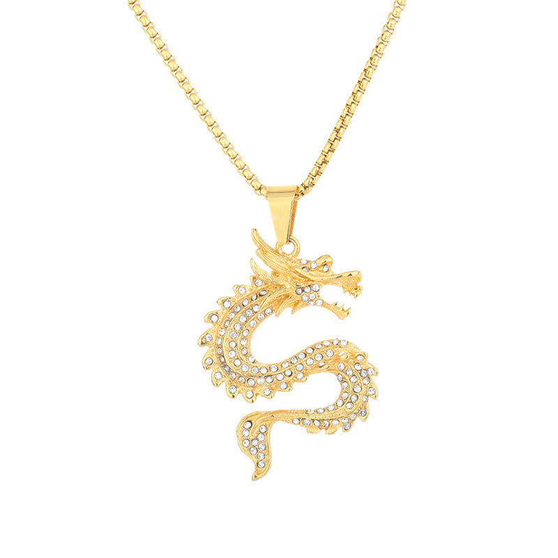 Mythstone Chinese Zodiac Dragon Zircon Protection Necklace Pendant