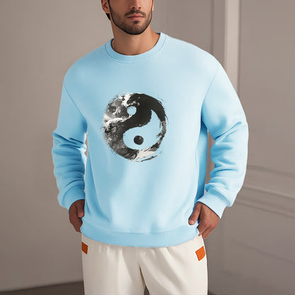 Mythstone Yin Yang Fleece Lined Polyester Sweatshirt