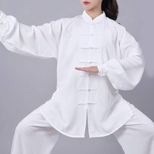 Mythstone Meditation Zen Prayer Spiritual Tai Chi Qigong Practice Unisex Embroidery Clothing Set