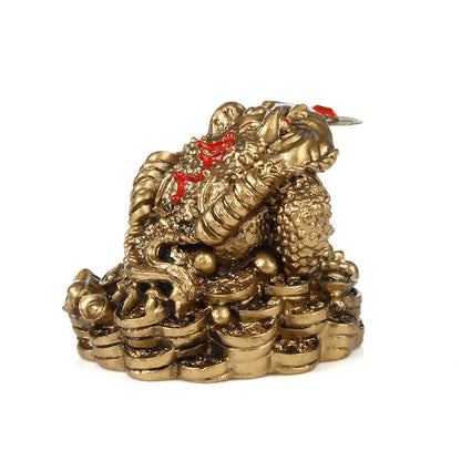 Mythstone FengShui Wealth Lucky Frog Decoration