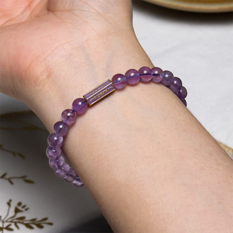 Mythstone Natural Amethyst Inner Peace And Healing Bracelet