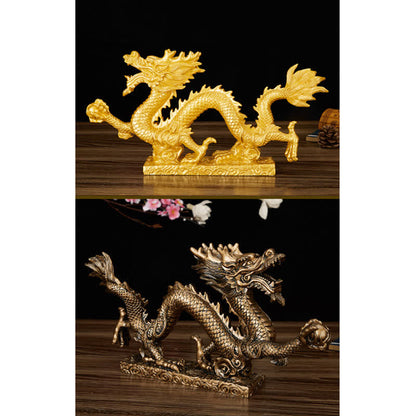 Mythstone Feng Shui Dragon Auspicious Cloud Wealth Luck Decoration