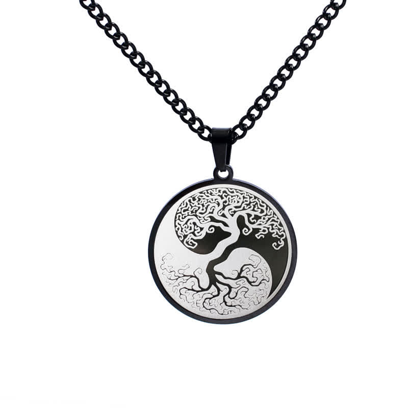 Mythstone The Tree of Life Titanium Steel Connection Necklace Pendant