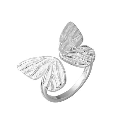 Mythstone 925 Sterling Silver Butterfly Love Freedom Ring