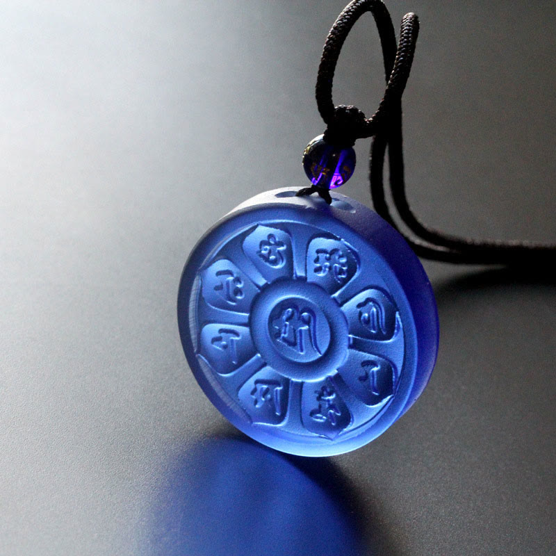 Mythstone Liuli Manjusri Lotus Enlightenment Necklace