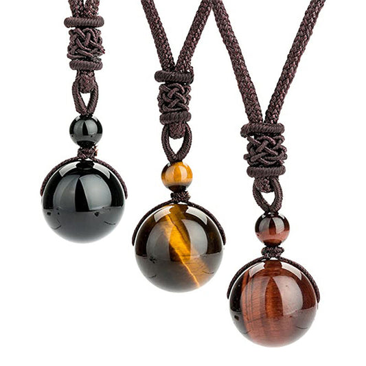 Mythstone Tibetan Tiger's Eye Protection Necklace