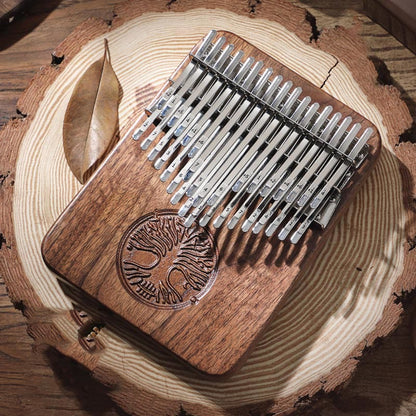 Mythstone Kalimba 34 Keys Thumb Piano Tree of Life Design Portable Finger Marimba Piano