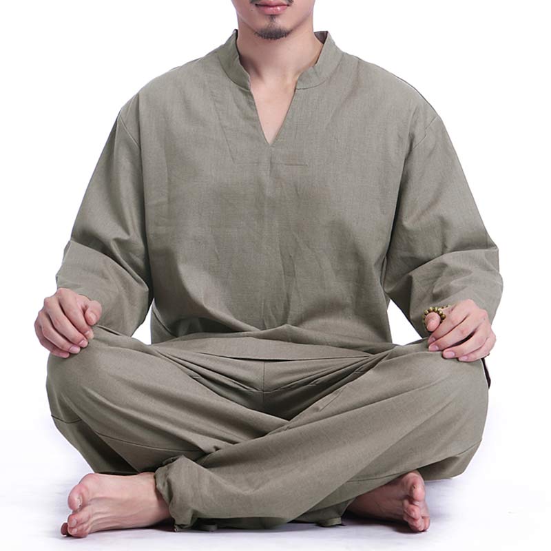 Mythstone Meditation Prayer Spiritual Zen Practice Yoga Clothing Men's Set