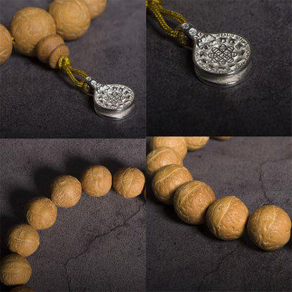 Mythstone Bodhi Seed Luck Auspiciousness Wrist Mala Tassel Pocket Mala