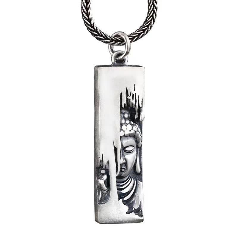 Mythstone Tathagata Buddha Strength Protection Amulet Lucky Pendant Necklace