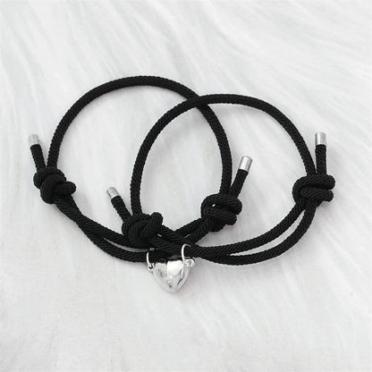 2Pcs Love Magnetic Couple String Strength Bracelet