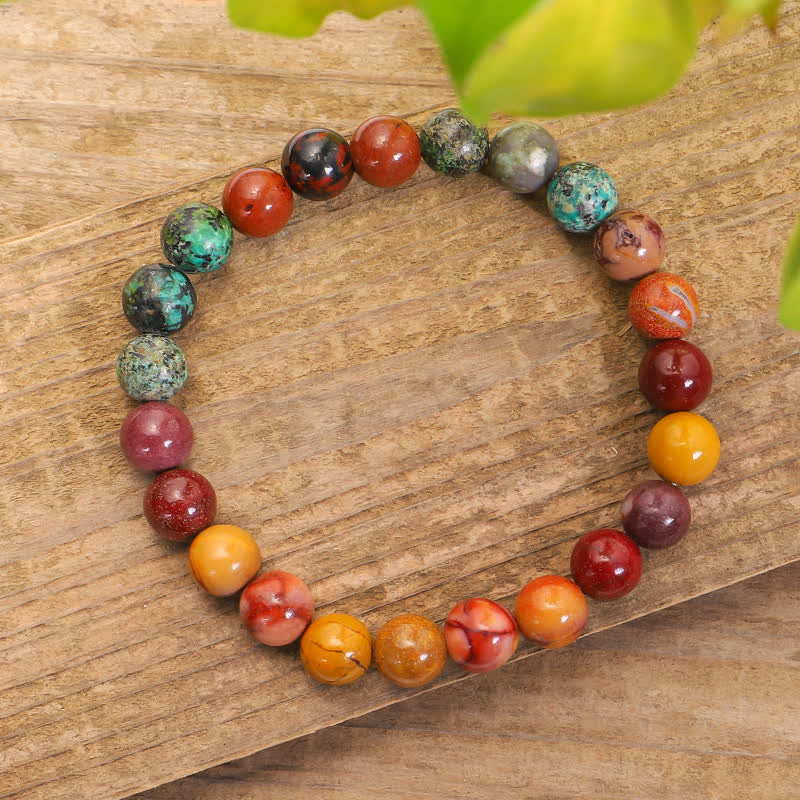 Mythstone 108 Mala Beads Mookaite Emotional Growth Bracelet Tassel Necklace Pendant