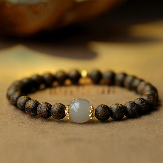 Mythstone Agarwood Jade Strength Calm Bracelet