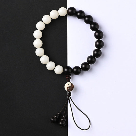 Mythstone Ebony YinYang Protection Bracelet Decoration