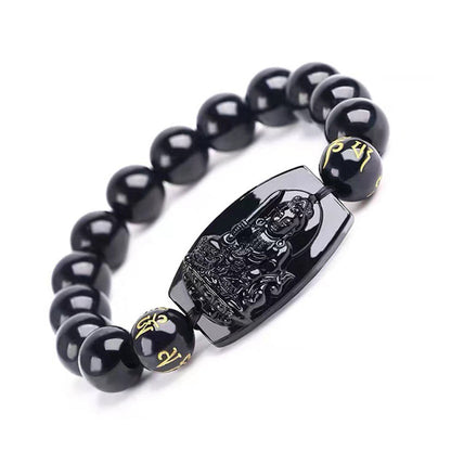 Mythstone Chinese Zodiac Obsidian Protection Bracelet