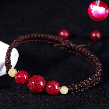 Mythstone Cinnabar Blessing Red String Bracelet For Kids