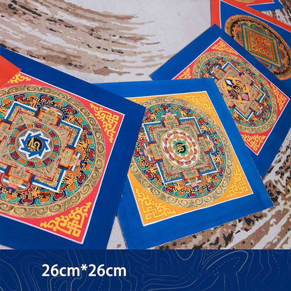 Mythstone Tibetan Handmade Thangka Painting Blessing Thangka Blind Box Random Color Pattern