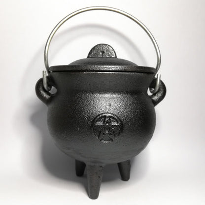 Mythstone Cast Iron Cauldron Prayer Altar Burning Holder Incense Sage Smudging Rituals Use Items