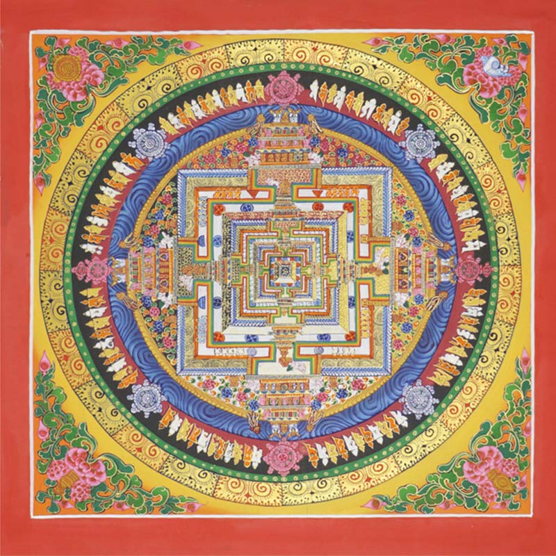 Mythstone Tibetan Thangka Painting Blessing Handmade Decoration