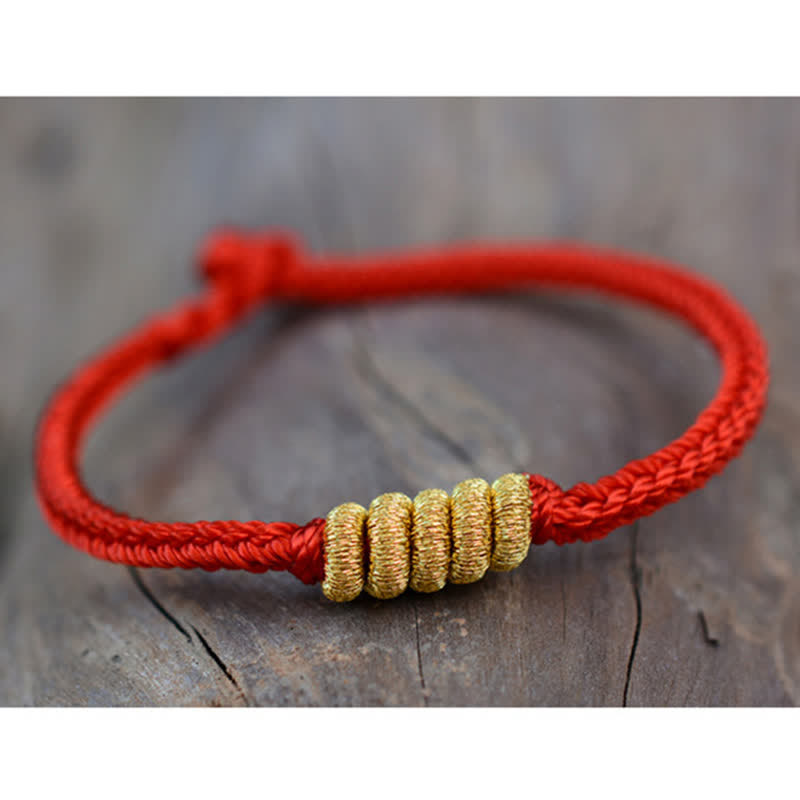 Pulsera trenzada con nudo chino de diseño simple hecha a mano Mythstone