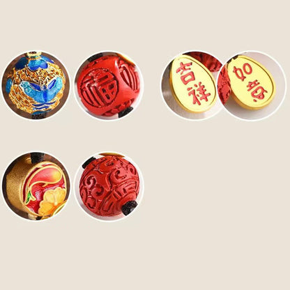 Mythstone Fu Character Blessing Ruyi Charm Key Chain