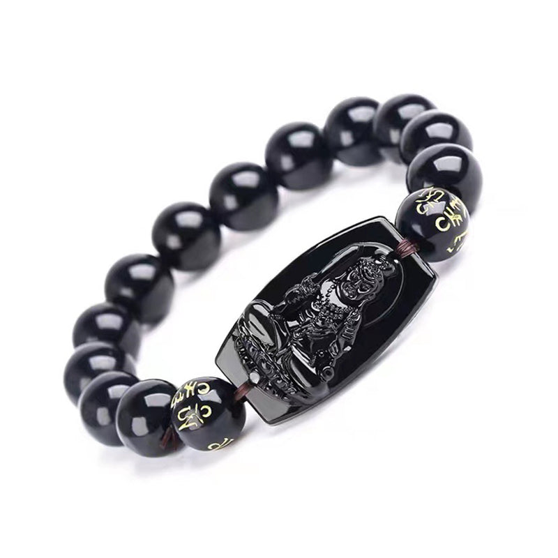 Mythstone Chinese Zodiac Obsidian Protection Bracelet