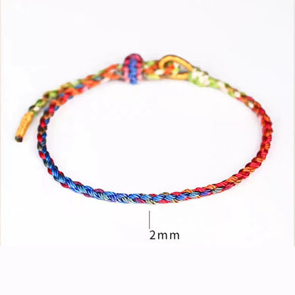 Mythstone Handcrafted Luck Colorful Rope Child Adult Bracelet