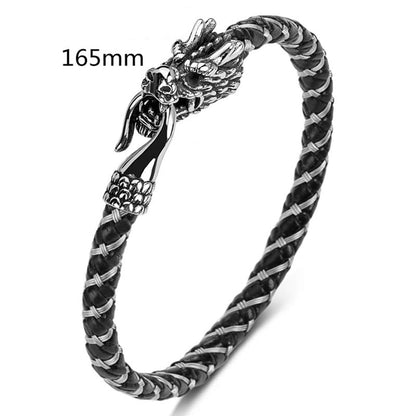 Mythstone Dragon Titanium Steel Protection Luck Bracelet