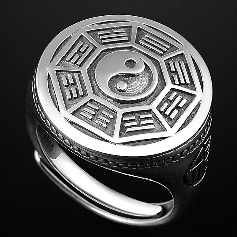 Yin Yang Balance Adjustable Ring