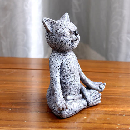 Mythstone Meditating Zen Dog Cat Frog Decoration