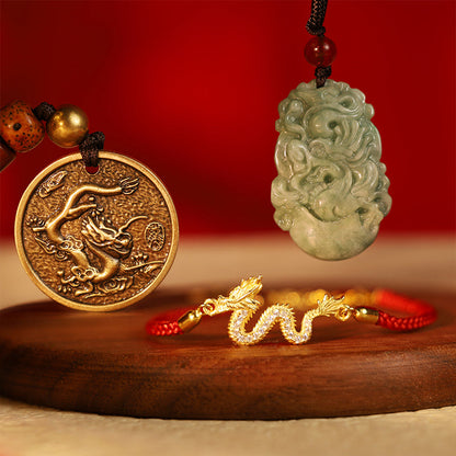 Mythstone Luck Dragon Red String Protection Bundle